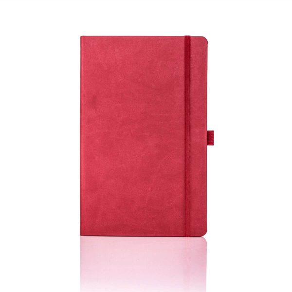 Castelli Medium Ivory Tucson Notebook Red - Totally Branded