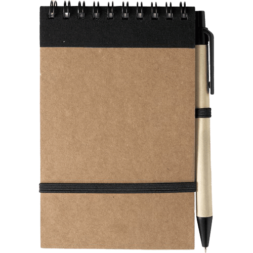 Branded Recycled Notebook Black - Totally Branded