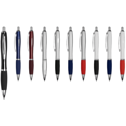 Curvy Metal Ball Pen Colours - Totally Branded